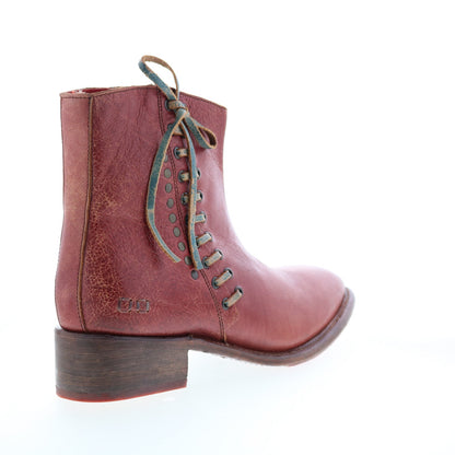Bed Stu Aldina F328016 Womens Brown Leather Zipper Ankle & Booties Boots