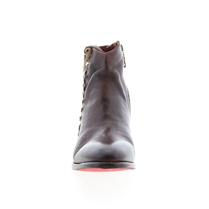 Bed Stu Aldina F328016 Womens Brown Leather Lace Up Ankle & Booties Boots