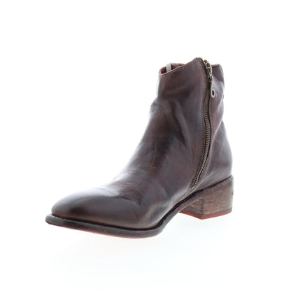 Bed Stu Aldina F328016 Womens Brown Leather Lace Up Ankle & Booties Boots