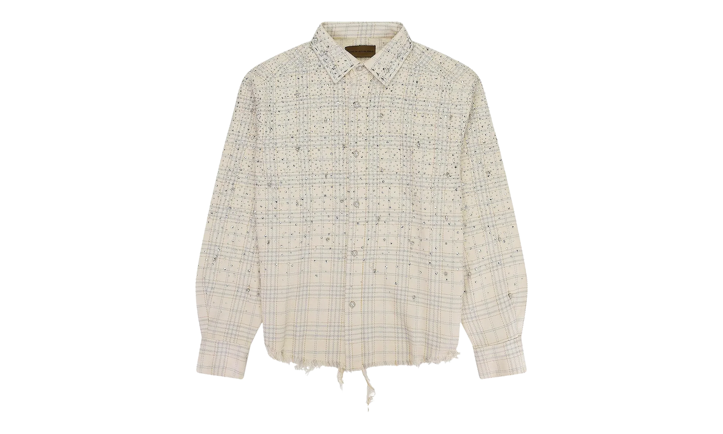 Pearl And Diamond Button-Down Shirt "Beige" BC25SSLS01 BEIG