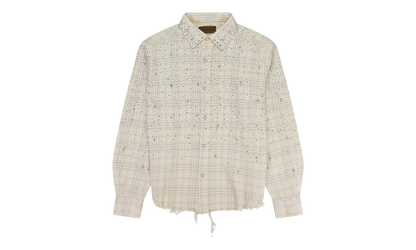 Pearl And Diamond Button-Down Shirt "Beige" BC25SSLS01 BEIG