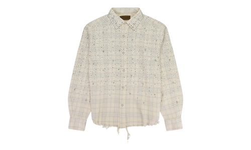 Pearl And Diamond Button-Down Shirt "Beige" BC25SSLS01 BEIG