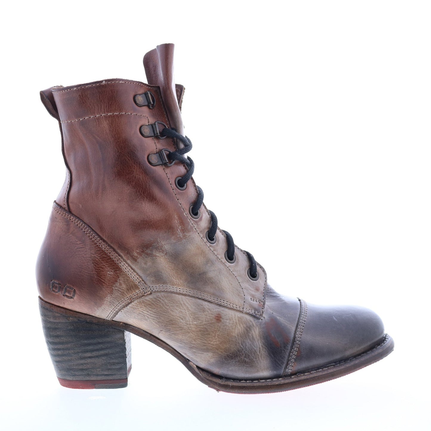 Bed Stu Judgement F385001 Womens Brown Leather Lace Up Casual Dress Boots