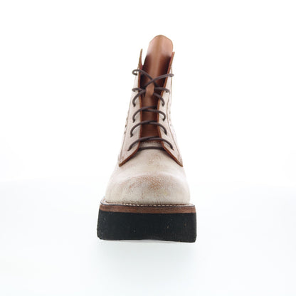 Bed Stu Tanzania F393086 Womens Brown Leather Lace Up Casual Dress Boots