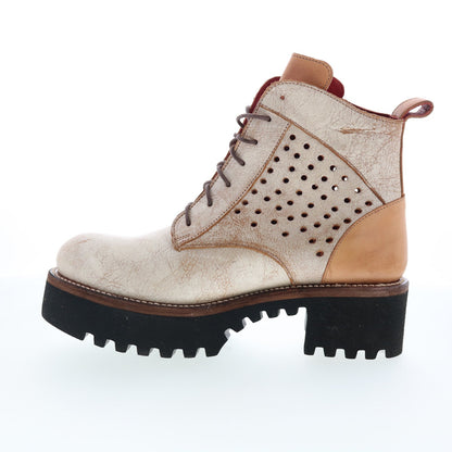 Bed Stu Tanzania F393086 Womens Brown Leather Lace Up Casual Dress Boots