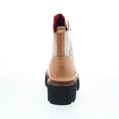 Bed Stu Tanzania F393086 Womens Brown Leather Lace Up Casual Dress Boots
