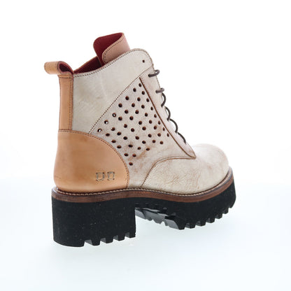 Bed Stu Tanzania F393086 Womens Brown Leather Lace Up Casual Dress Boots