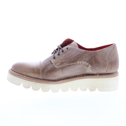 Bed Stu Planet F395500 Womens Brown Leather Oxfords & Lace Ups Casual Shoes