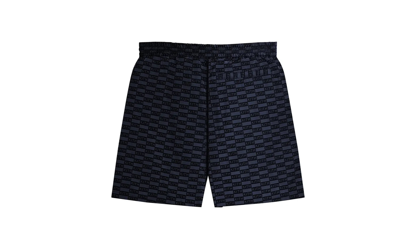Flocked Monogram Mason Short "Nocturnal" KHM060533 413