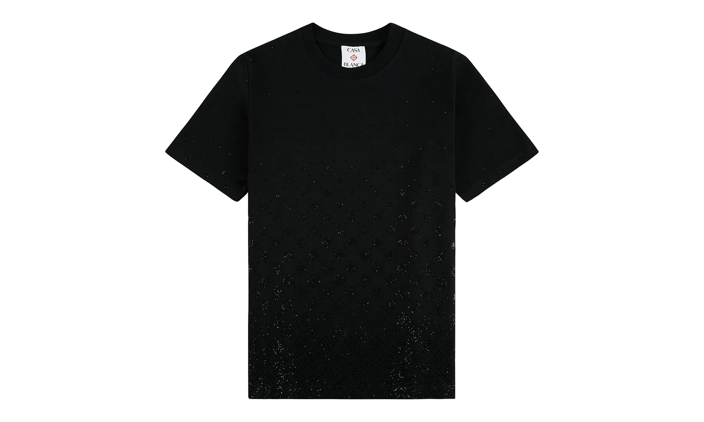 Crystal Monogram Logo Short Sleeve T‑Shirt "Black" M P26 JTS 001 10
