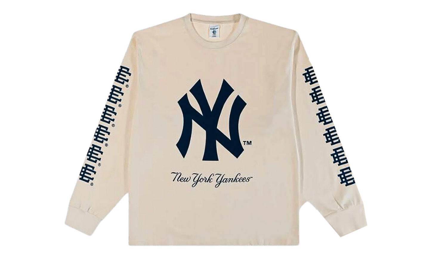 EE LONG SLEEVE T-SHIRT "YANKEES WORLD SERIES - Cream/ Navy" EE738