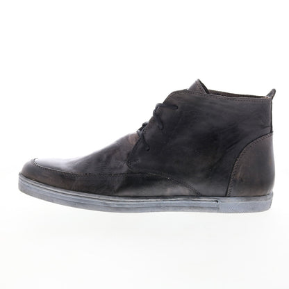 Bed Stu Duke II F437514 Mens Gray Leather Lace Up Casual Dress Boots