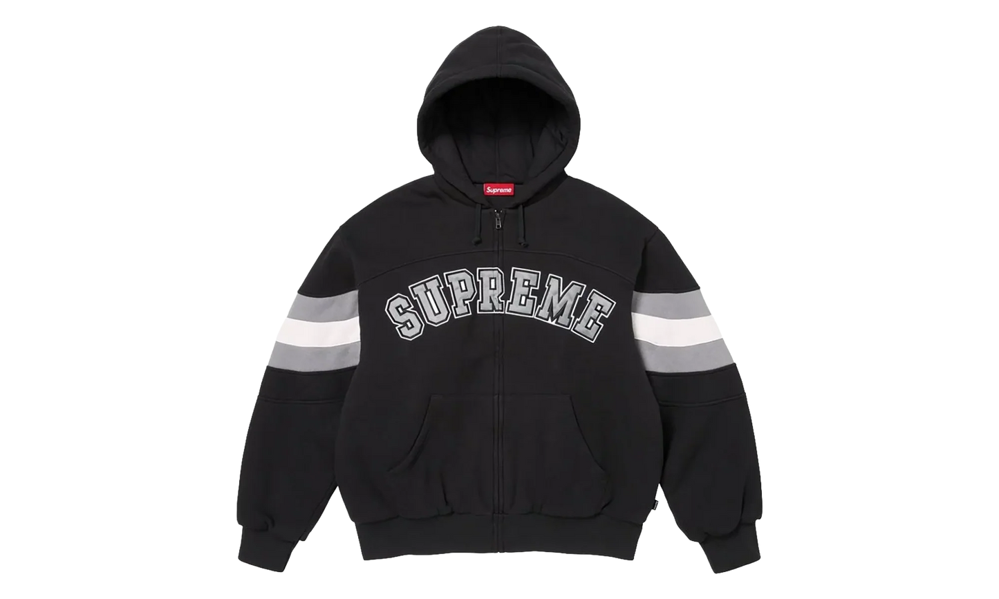 Filled Zip Up Hoodie "SS26 - Black" SU27292