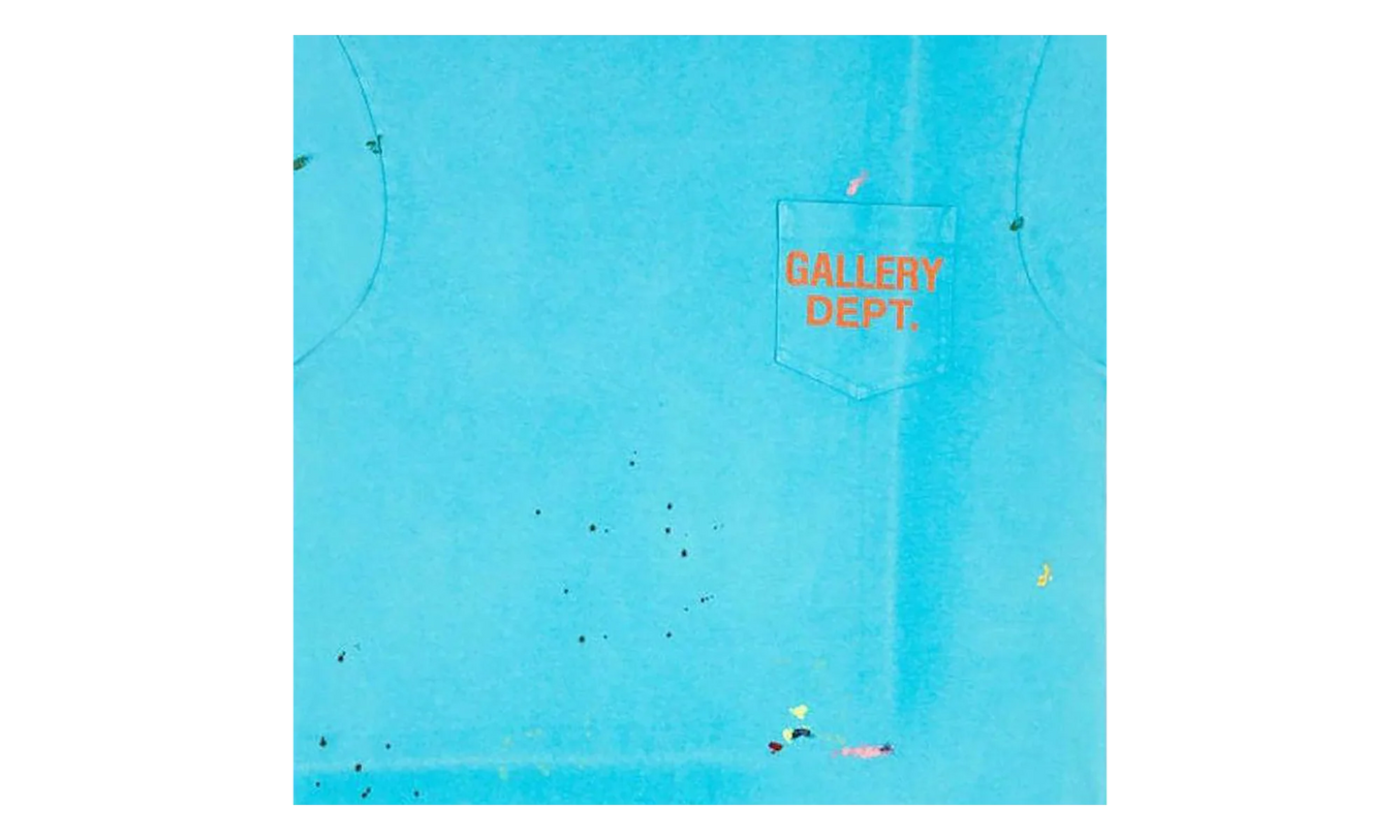 Vintage Logo Painted T-Shirt "Turquoise" GD041