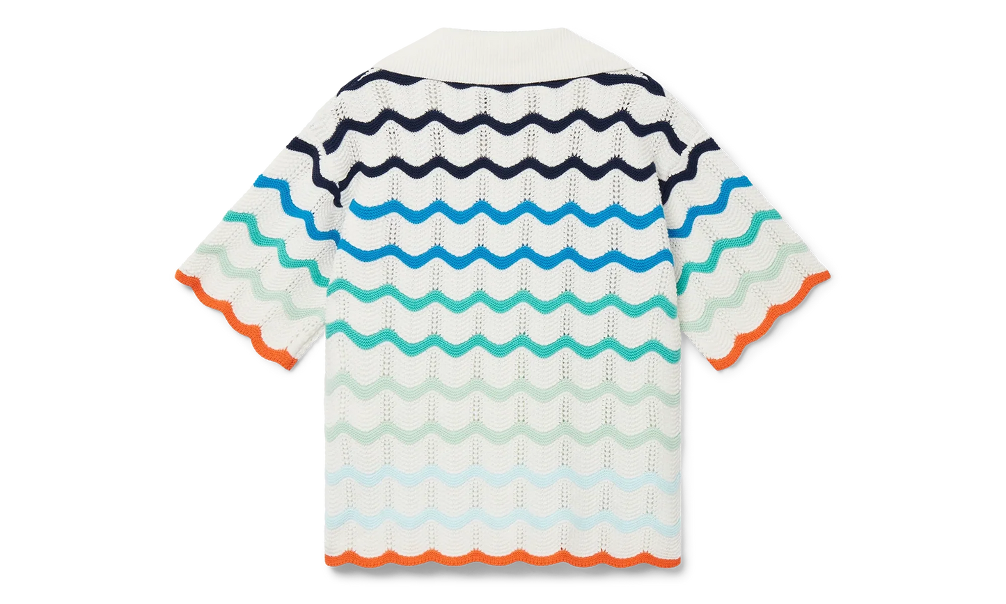 Gradient Wave T-Shirt "Orange / Multicolor" MS25 KW 984 01 MULT