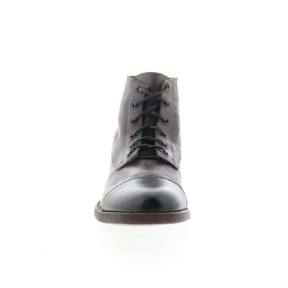 Bed Stu leonardo F479009 Mens Brown Leather Lace Up Casual Dress Boots