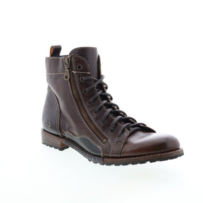 Bed Stu Old Bowen F479014 Mens Brown Leather Lace Up Casual Dress Boots