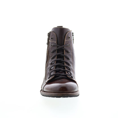 Bed Stu Old Bowen F479014 Mens Brown Leather Lace Up Casual Dress Boots