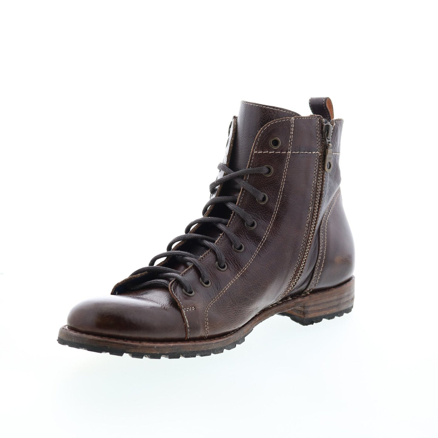 Bed Stu Old Bowen F479014 Mens Brown Leather Lace Up Casual Dress Boots