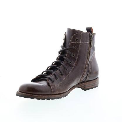 Bed Stu Old Bowen F479014 Mens Brown Leather Lace Up Casual Dress Boots