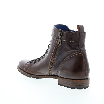 Bed Stu Old Bowen F479014 Mens Brown Leather Lace Up Casual Dress Boots