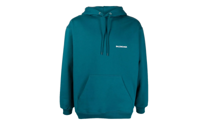 Logo Embroidered Hoodie "Petrol Blue" 600583 TLVB8 9567