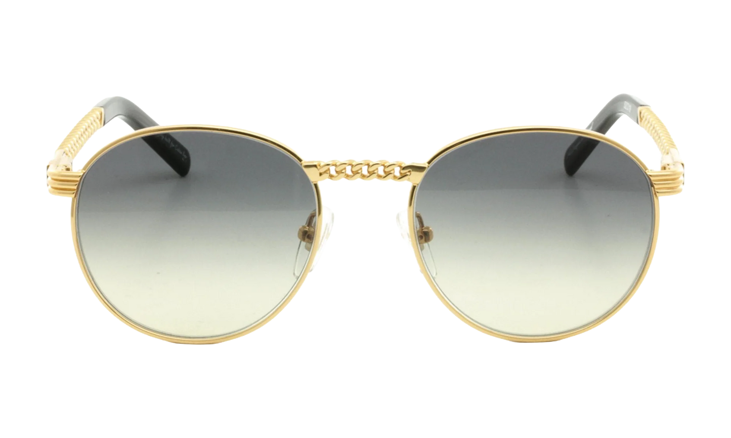 Miami Vice Cuban Link Edition 24KT "Yellow Gold / Black / Green Gradient" CLMV2 0001 16C6