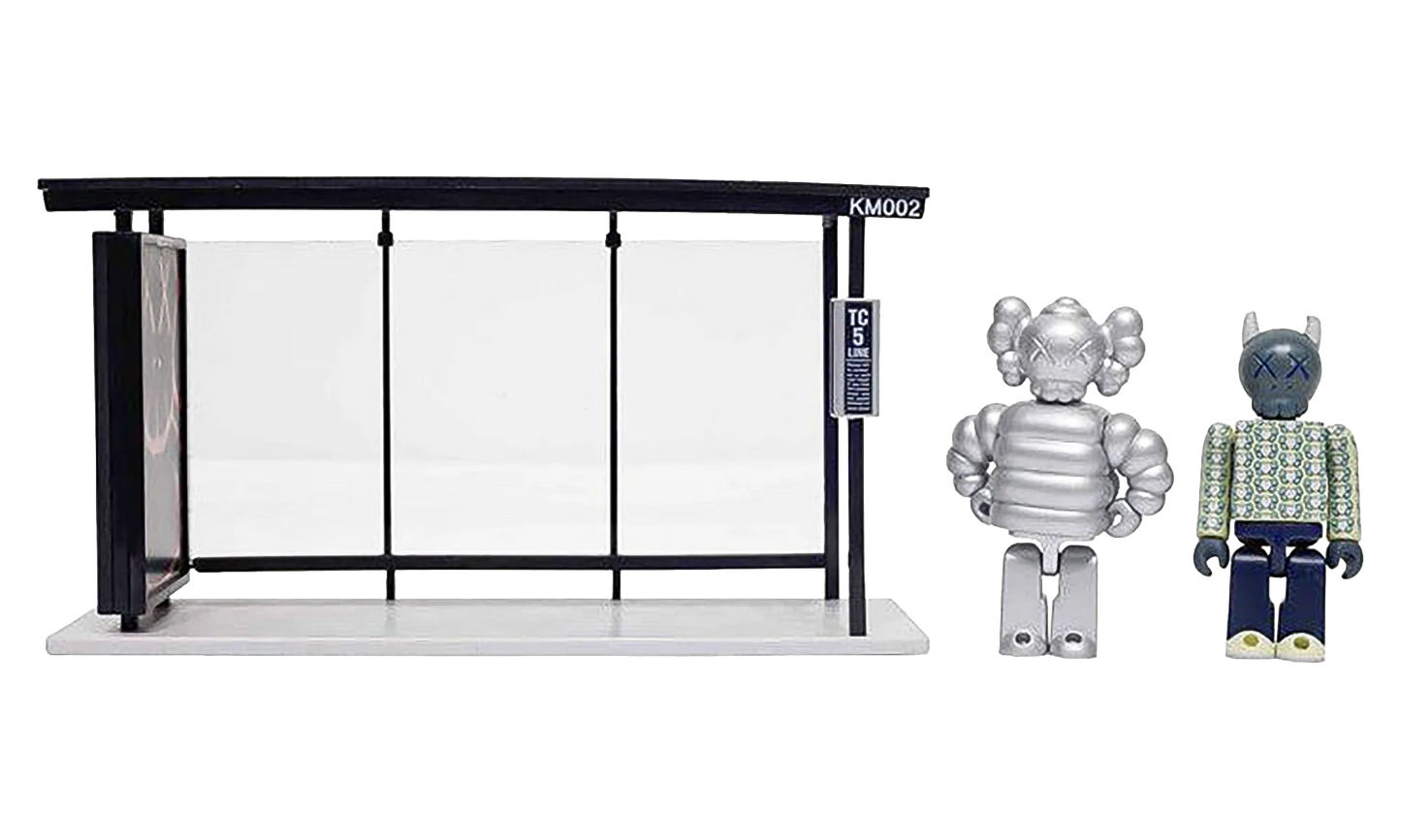Medicom Bus Stop Series Volume 3 Vinyl Toy "Silver / Green" KAWS202468