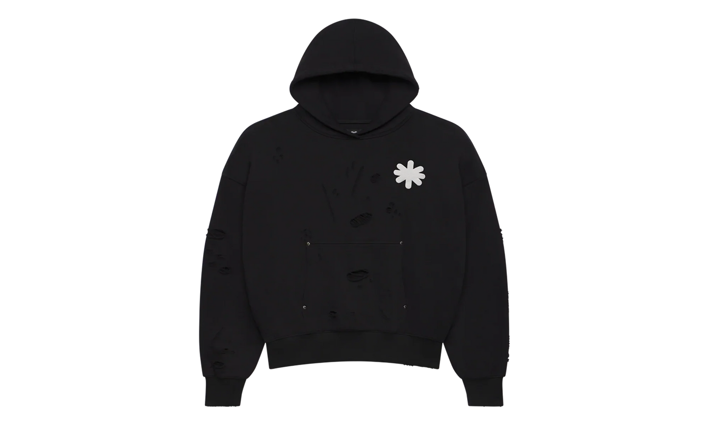 DSTRY DBL Layer Logo Hoodie "Black" LST 21 22589 BLK
