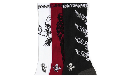 FOTI SOCKS "Multi - Black, White, Red" CHRM0796