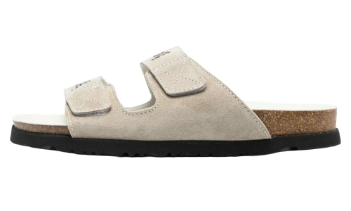 Logo Printed Slide Sandals "White/Grey" PMIH004F22LEA0010100
