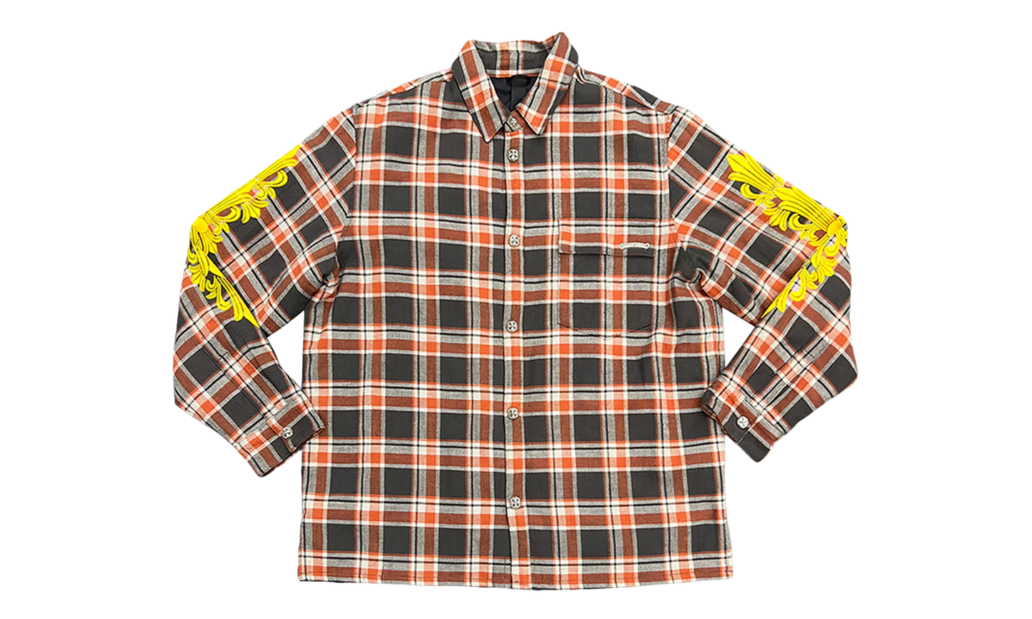 Flannel Jacket "Orange / Grey" CHRM0844