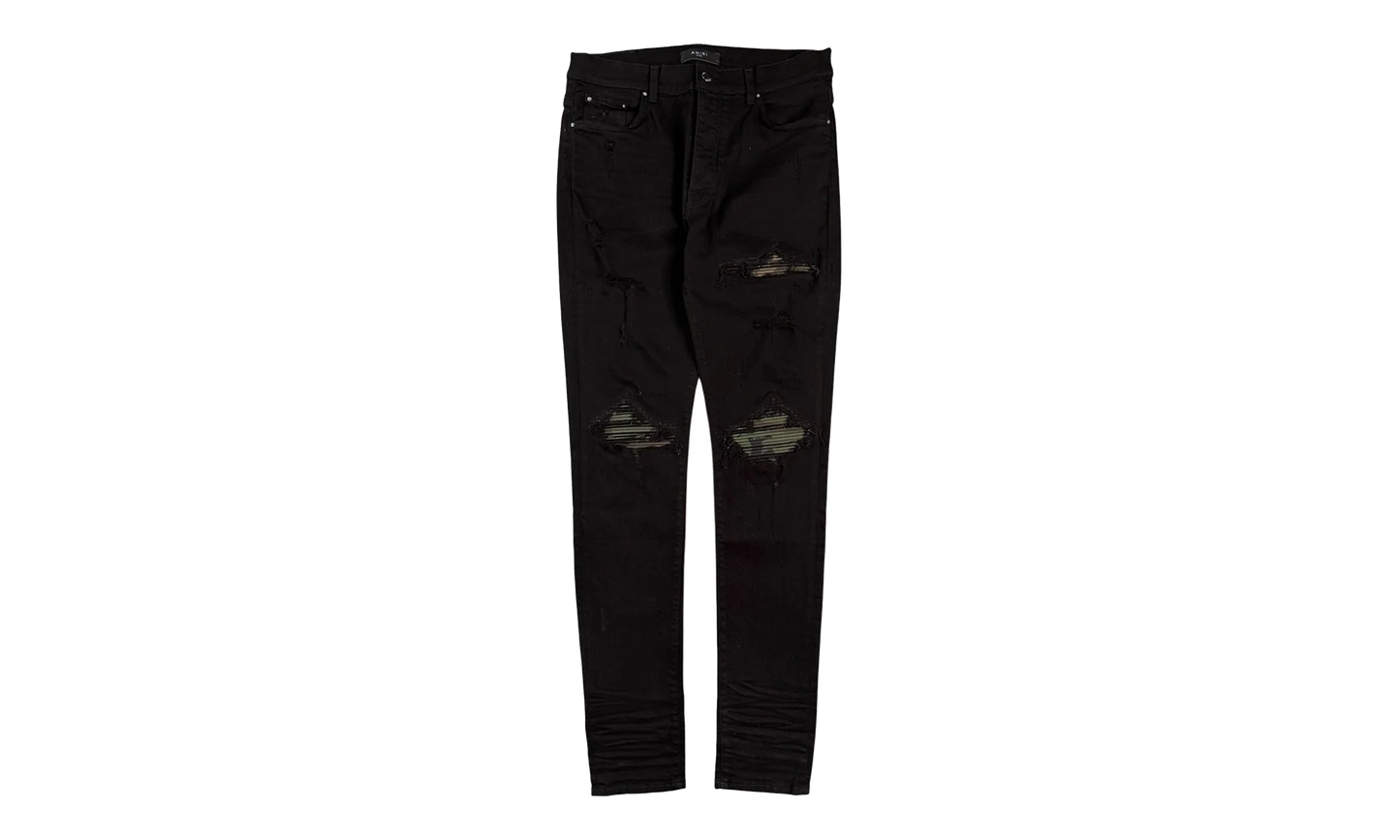 MX1 Camo Bandana Patch Jeans "Antique Black" MDS007 003