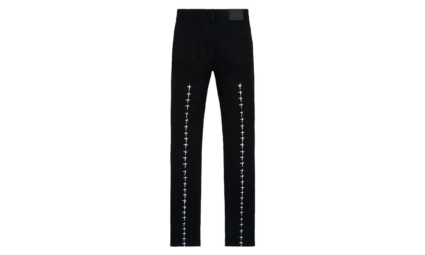 Bryant Skinny Jeans "Black White Cross" MEXOD1276 J1205BKWCR