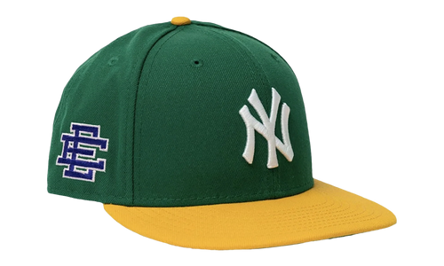 59FIFTY MLB FW21 NY YANKEES FITTED HAT "ERIC EMANUEL - Green/ Yellow" EE425
