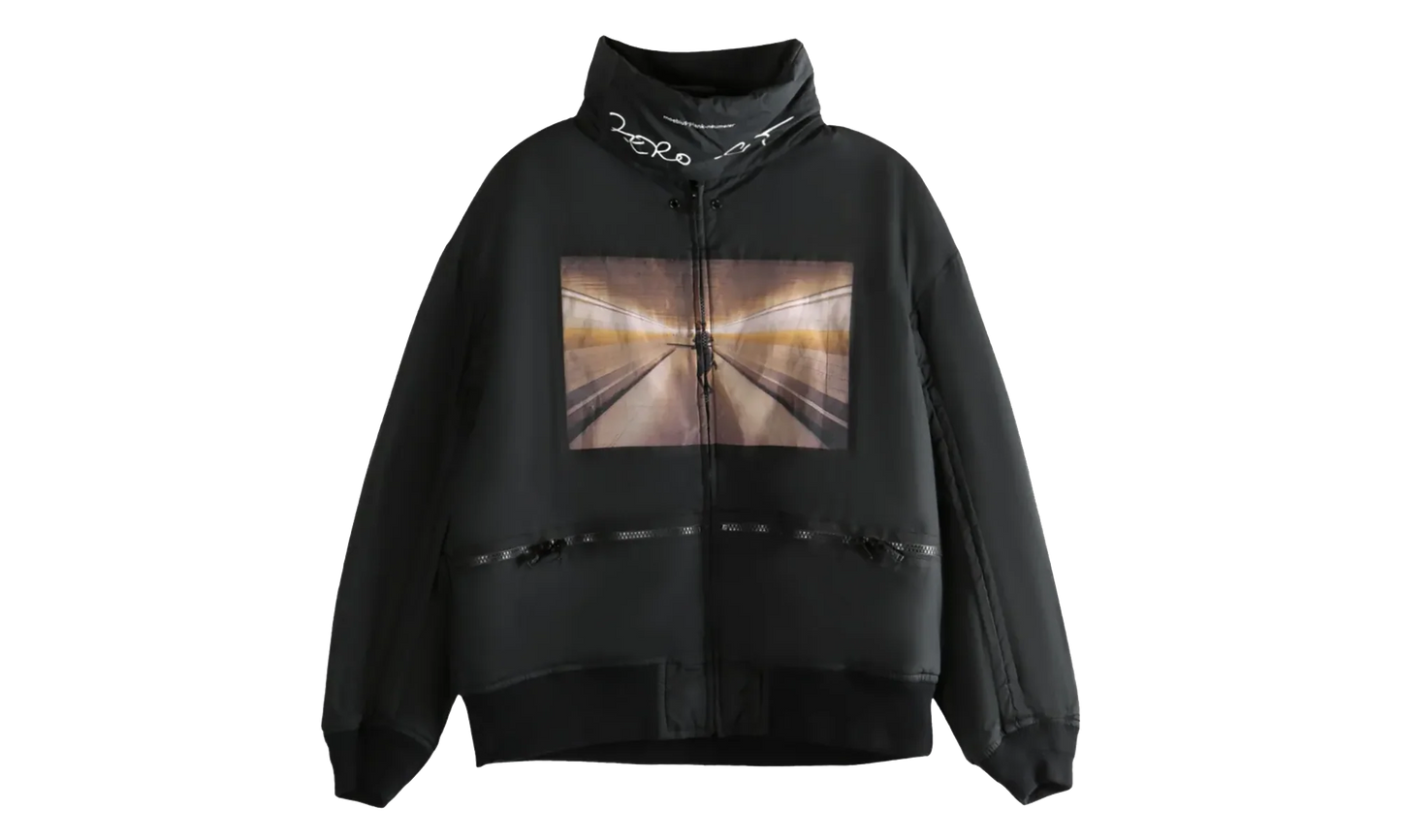 Elastic Hem Cotton Blouson Coat "Black" UC2E4207 BLAC