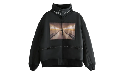 Elastic Hem Cotton Blouson Coat "Black" UC2E4207 BLAC