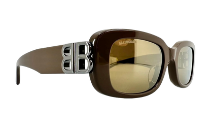 Acetate BB Hinge Oval Frame Sunglasses "Brown" BB0310SK 004