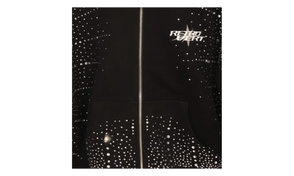 Rhinestone Zip Up Jacket "Black" RET028