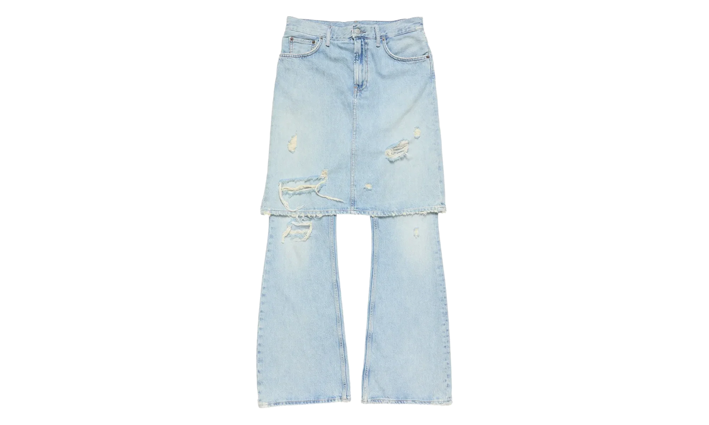 Skirt Layered Jeans "Light Blue" AK1008228