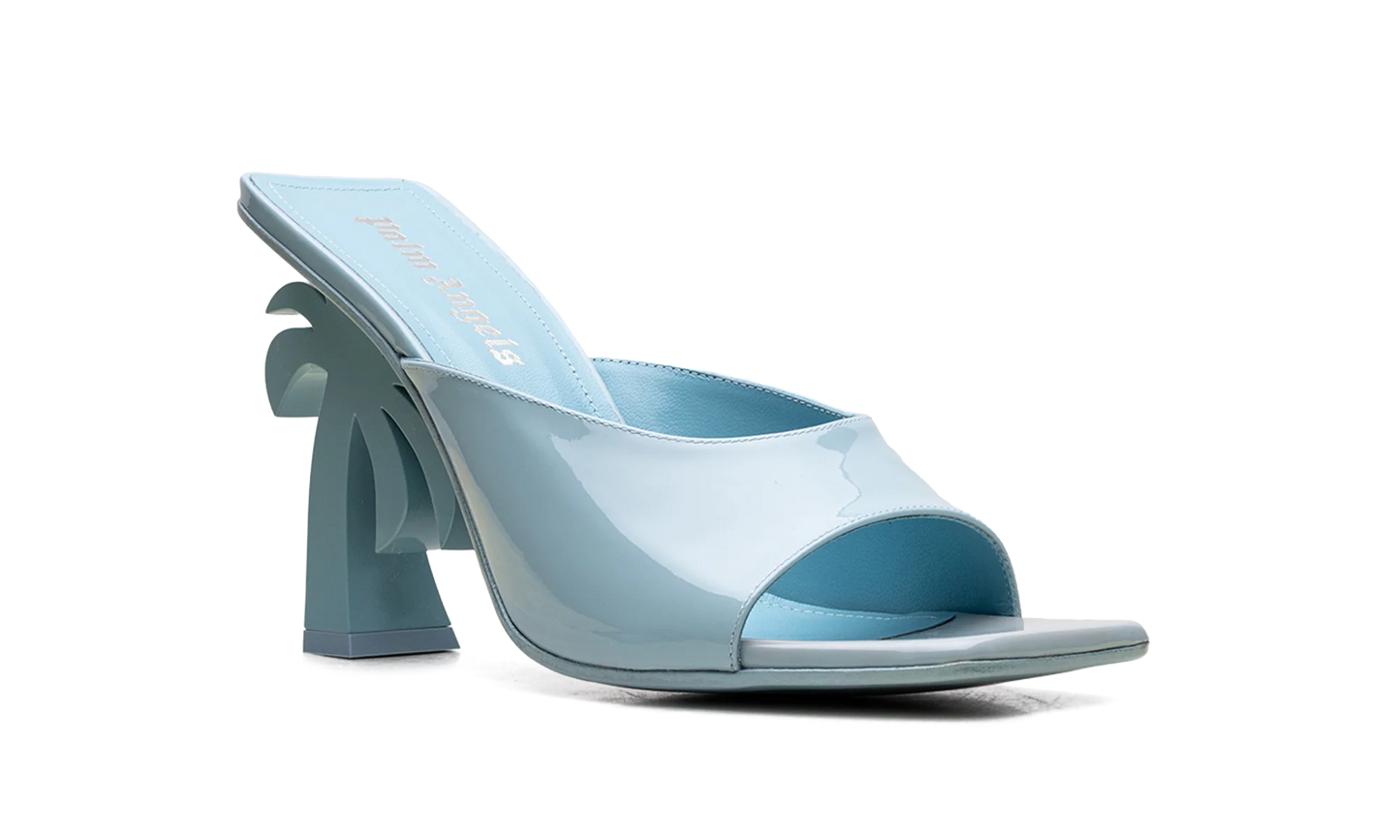 Mule Leather Heels WMNS "Blue" PWIJ003S23LEA0014000