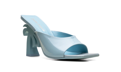 Mule Leather Heels WMNS "Blue" PWIJ003S23LEA0014000
