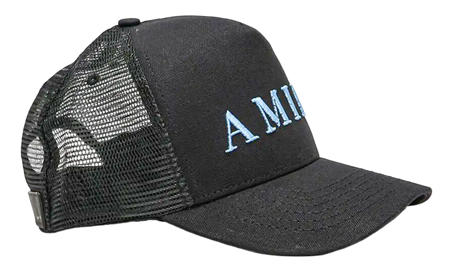 Logo Trucker Hat "Black / Carolina Blue" PS23MAH049 864 BLAC