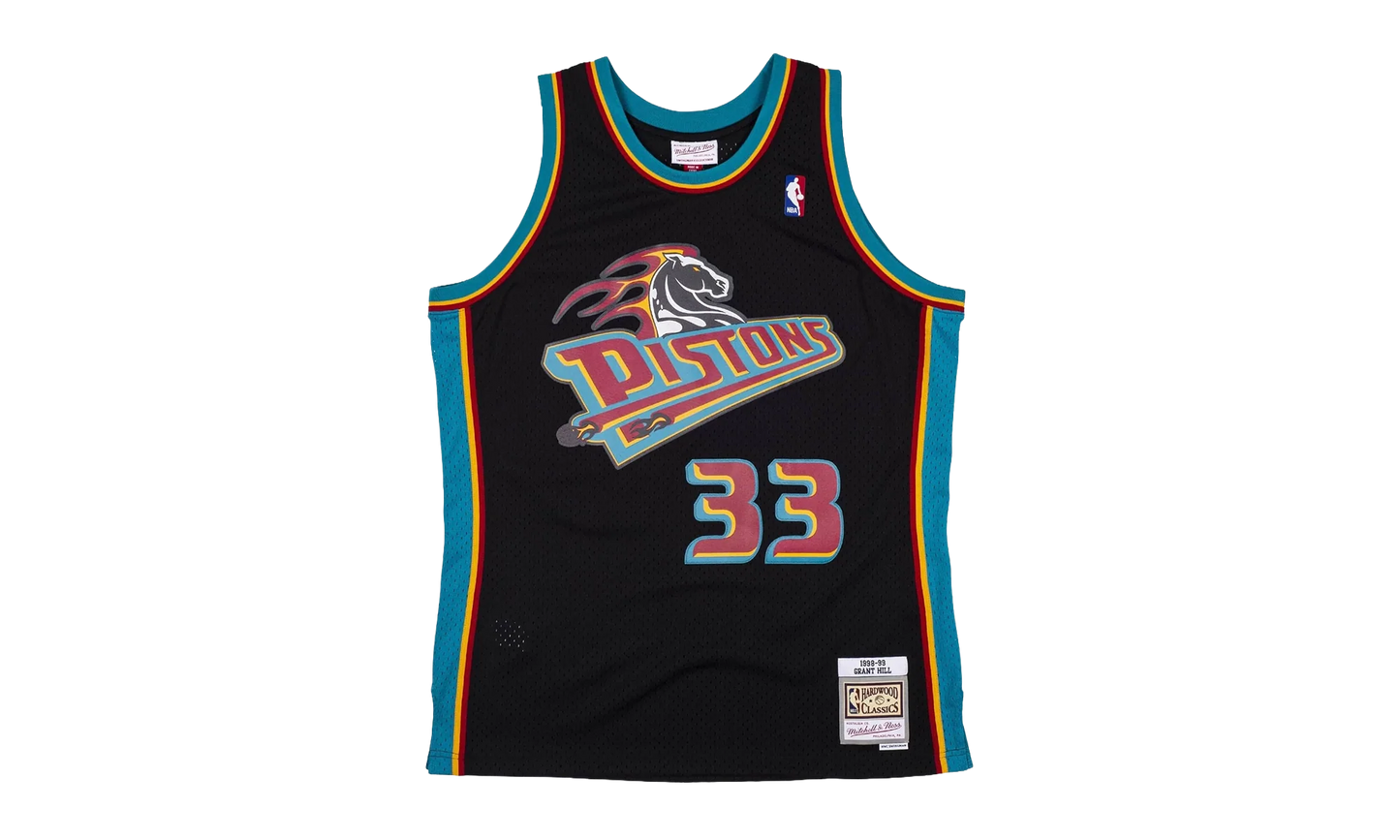NBA Grant Hill Reload Swingman Jersey "1998 Detroit Pistons - Black" SMJYCP19295 DPIBLCK98GHI