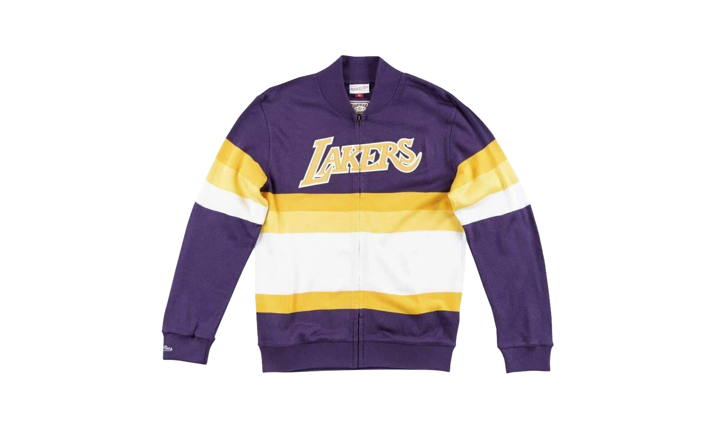 NBA Front Stripe Full Zip Sweater "Los Angeles Lakers - Purple" SWTRAJ18024 LALPURP