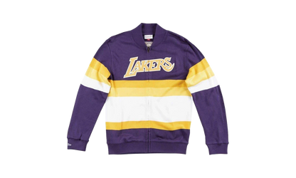 NBA Front Stripe Full Zip Sweater "Los Angeles Lakers - Purple" SWTRAJ18024 LALPURP
