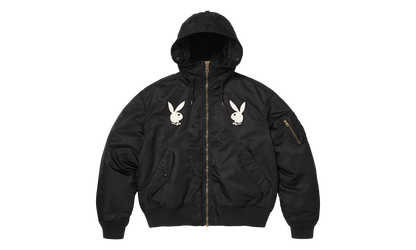Playboy® Hooded MA-1 "SS26 - Black" SU27110