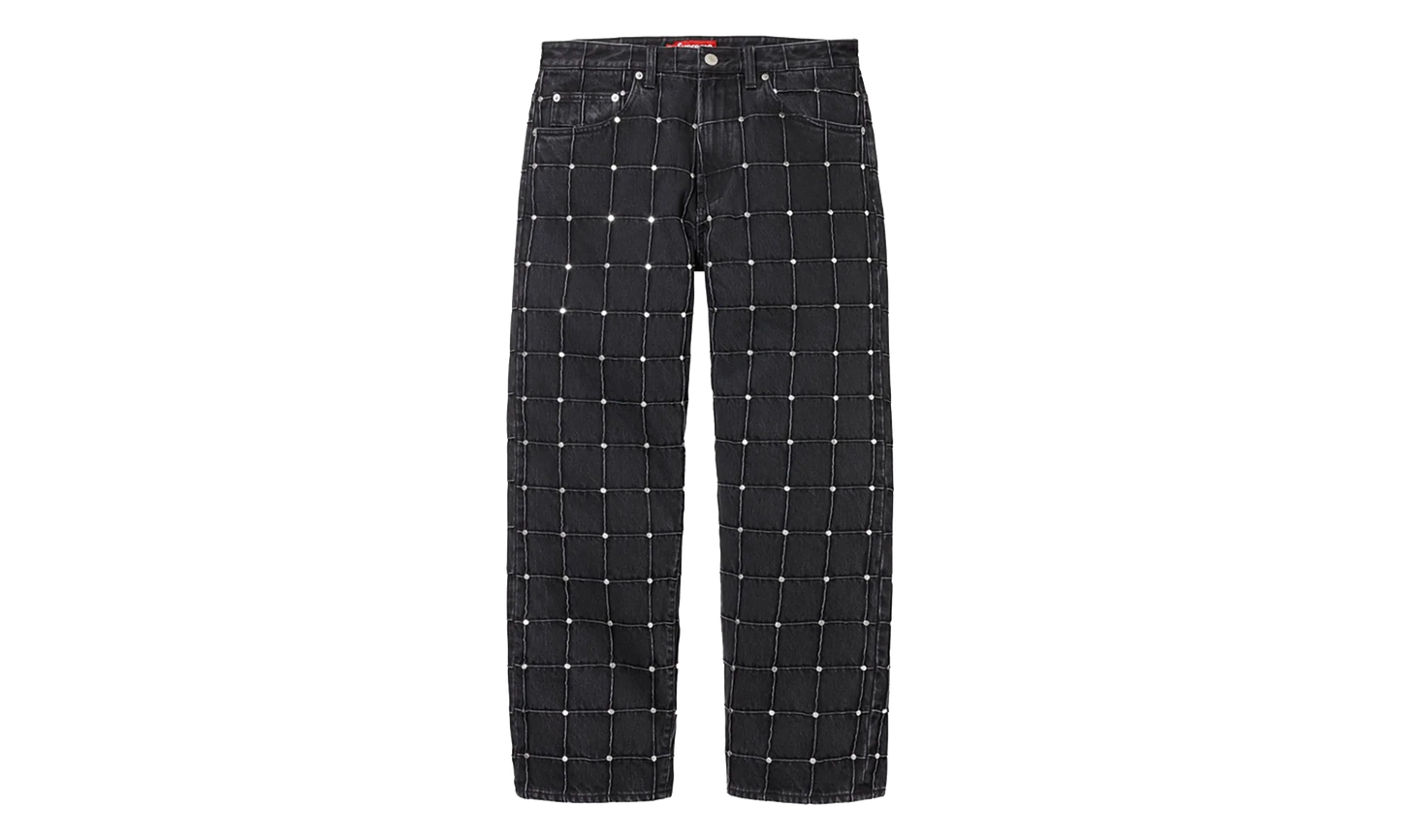 Studded Seam Loose Fit Jean "SS25 - Black" SU27217