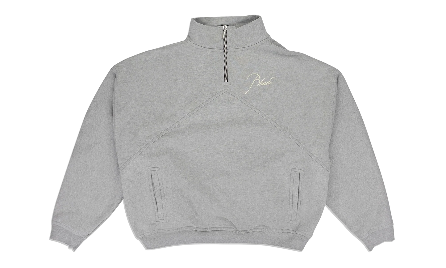 Script Logo Quarter Zip "Grey" RHDMTPS0107 GRY