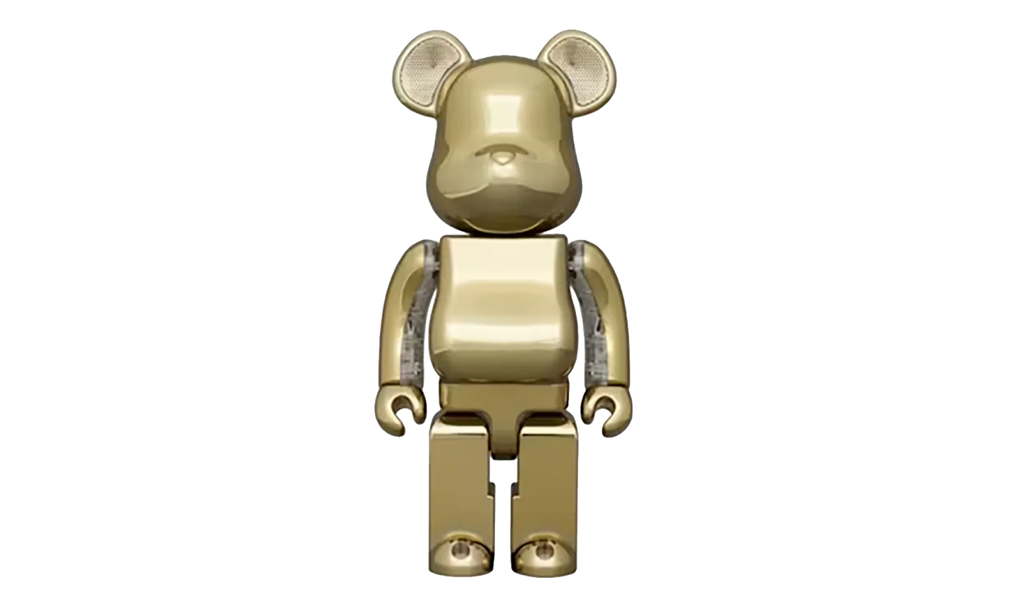 Gold Chrome BE@RBRICK Speaker "400% Portable Speaker" MEDI3075